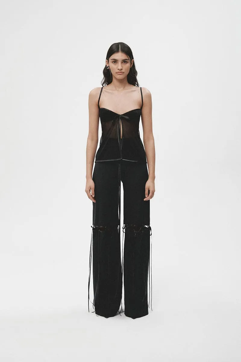 BLACK MULTI BOW PANTS