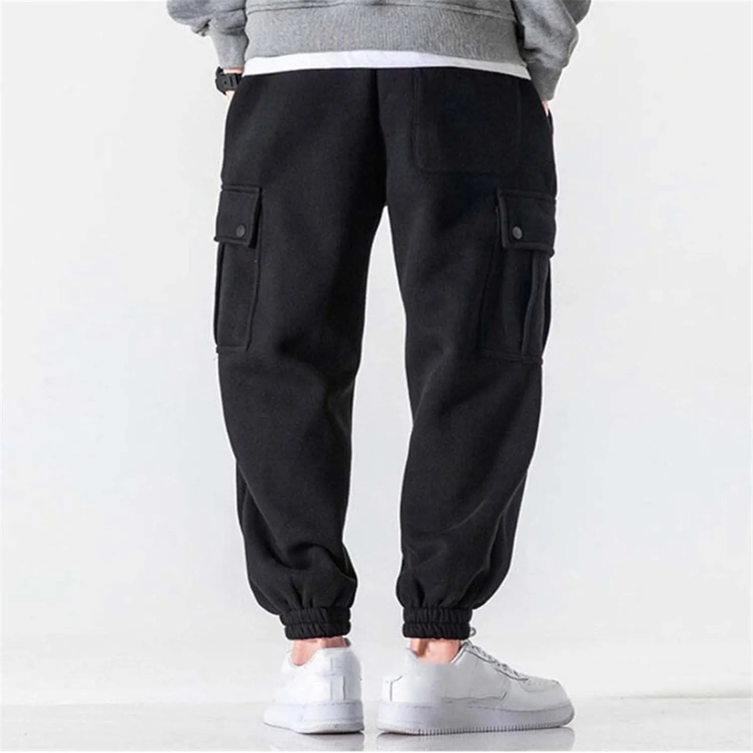 Cargo Sweatpants for Men Big and Tall for Men Mens Zip Joggers Pants Casual Gym Workout Track Pants Slim Fit Tapered