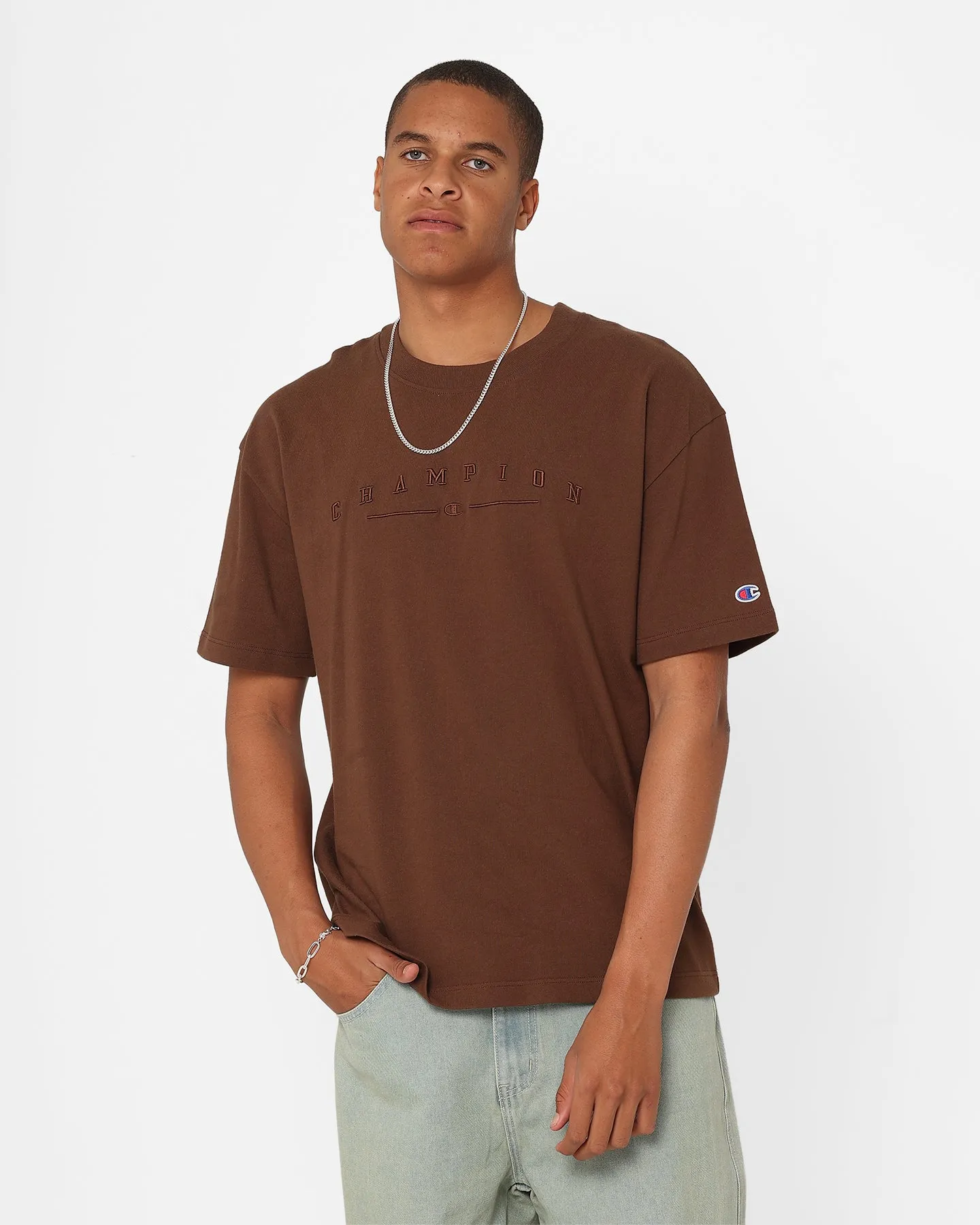 Champion Heritage 2K Logo T-Shirt Saddleback