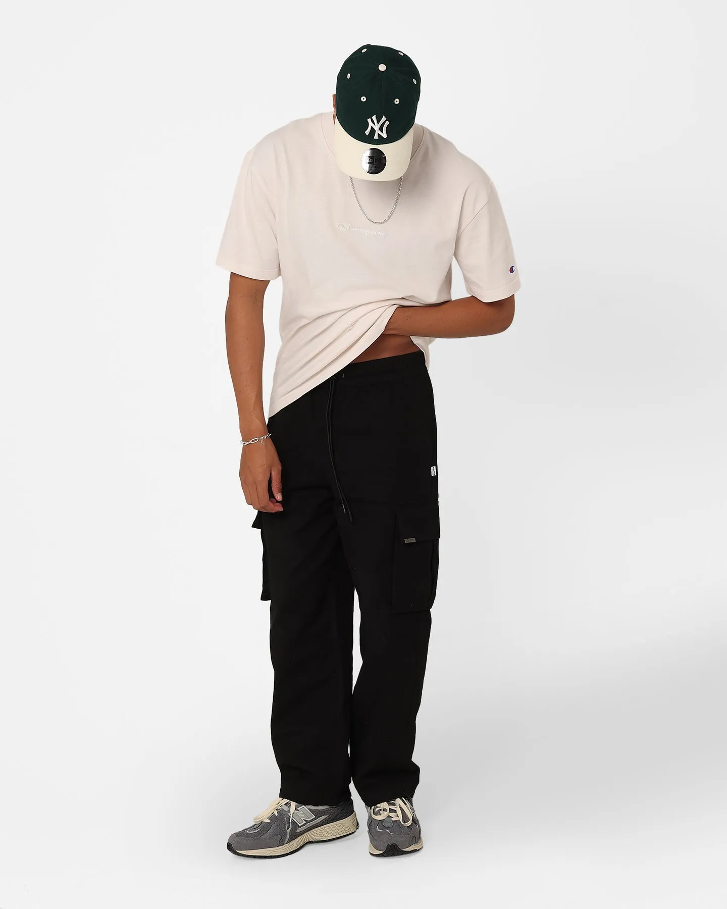 Champion Heritage New Script T-Shirt Milkcap