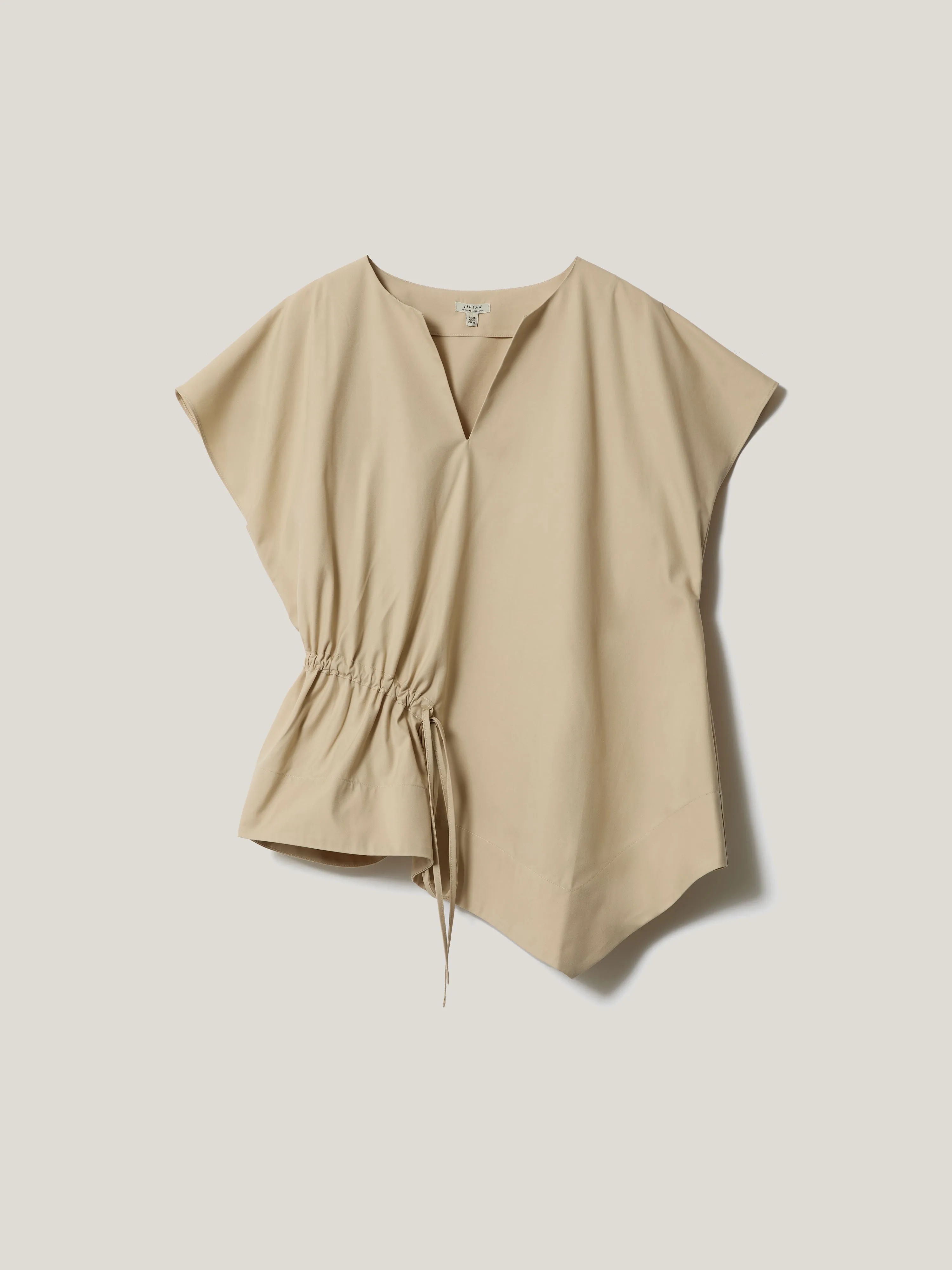 Cotton Mix Relaxed Tunic | Neutral
