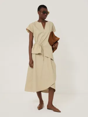 Cotton Mix Relaxed Tunic | Neutral