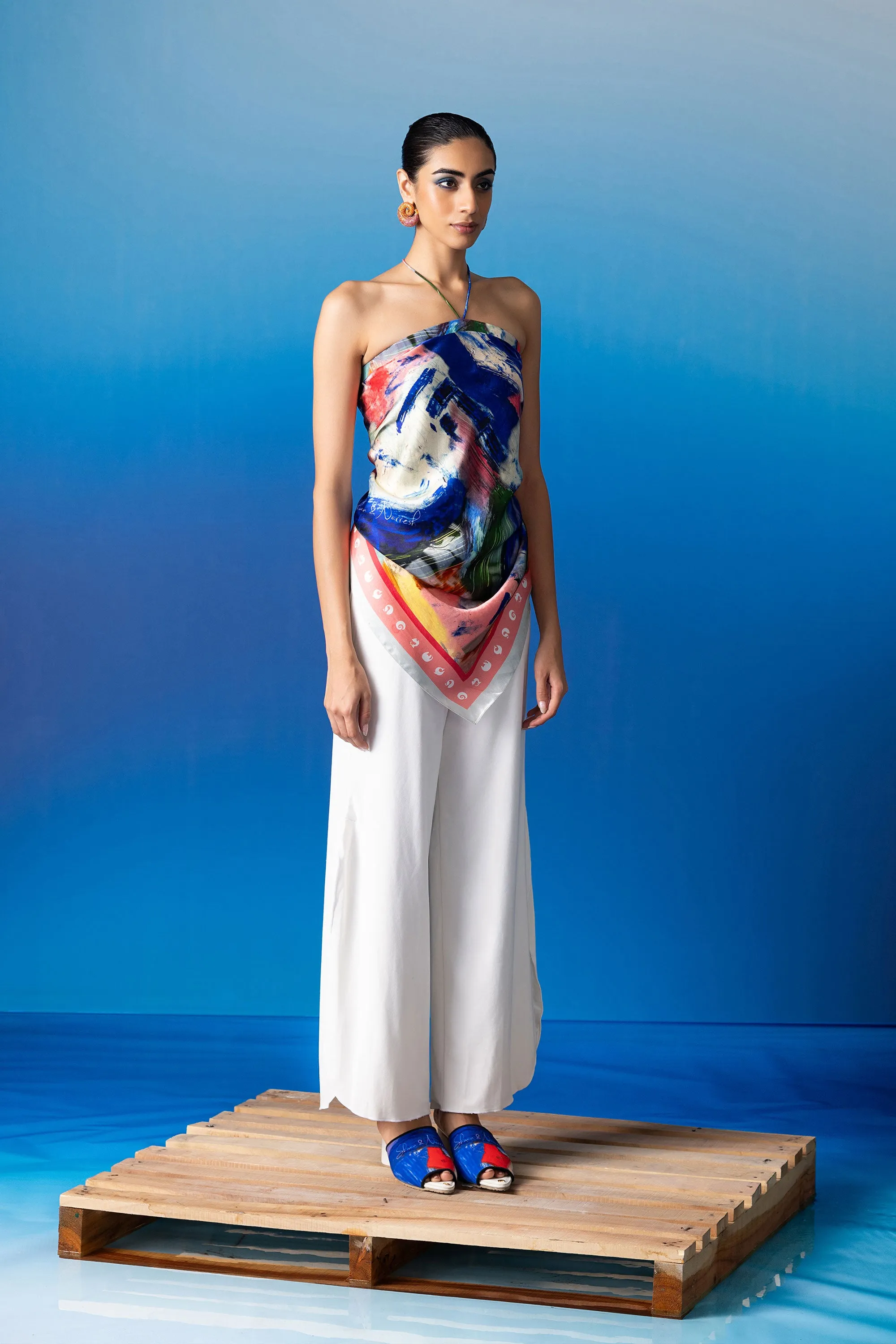 Foxfires Scarf Top