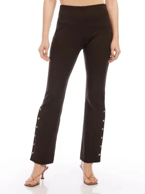 Gold Button Accent Pants