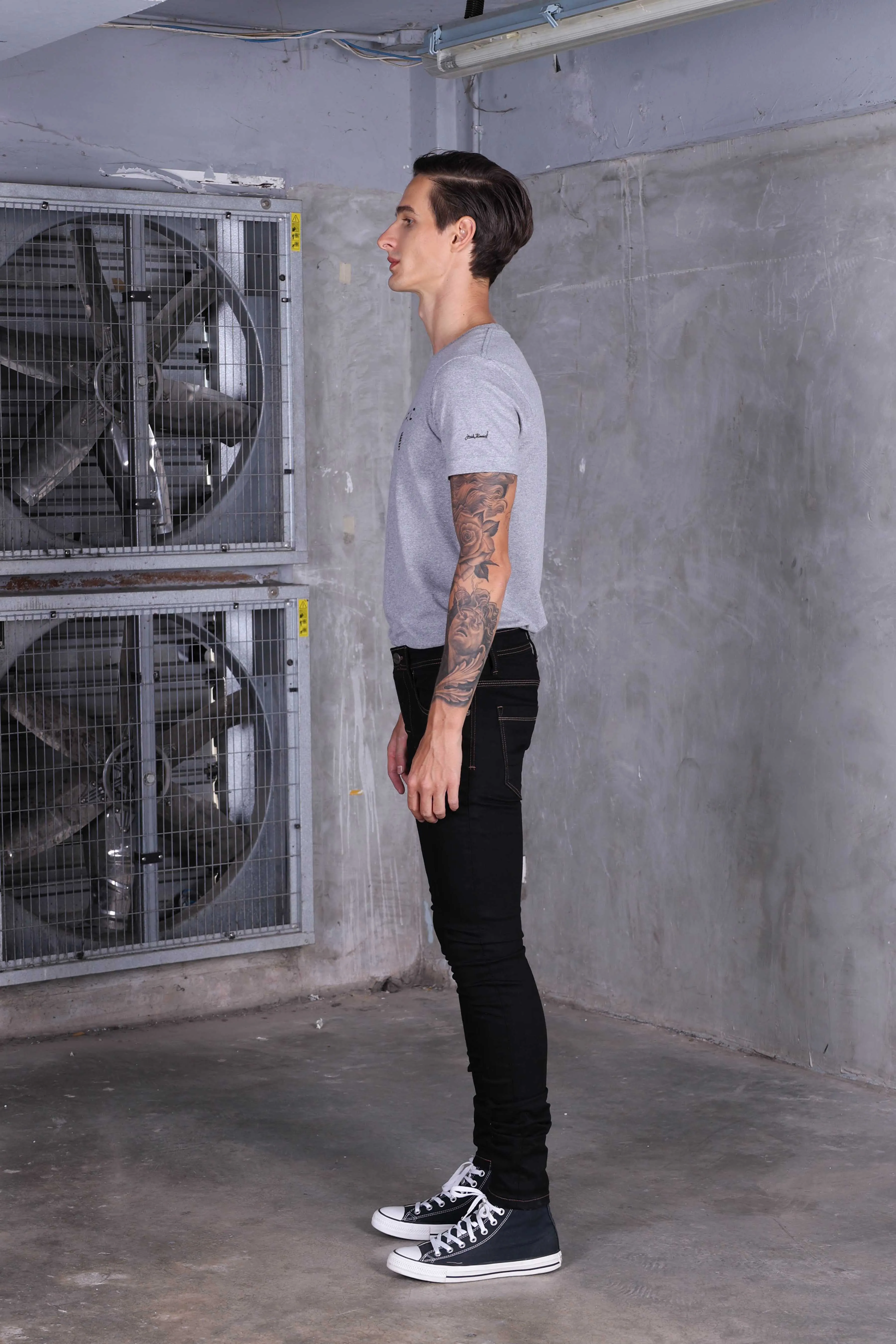 Jack Russel - Men Jeans - Handwerk J-597 Skinny Fit Super Black