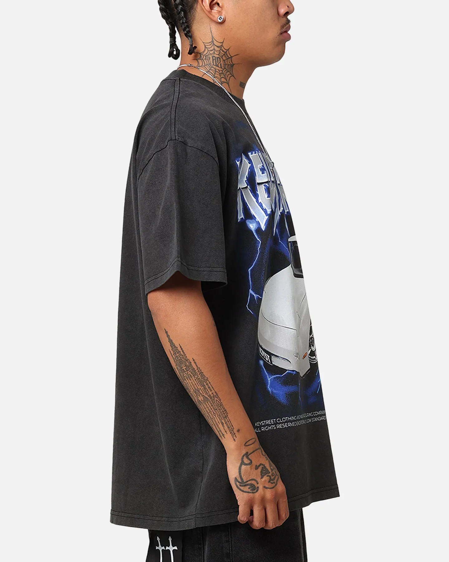 Key Street Heavy Rotation Heavy T-Shirt Vintage Black