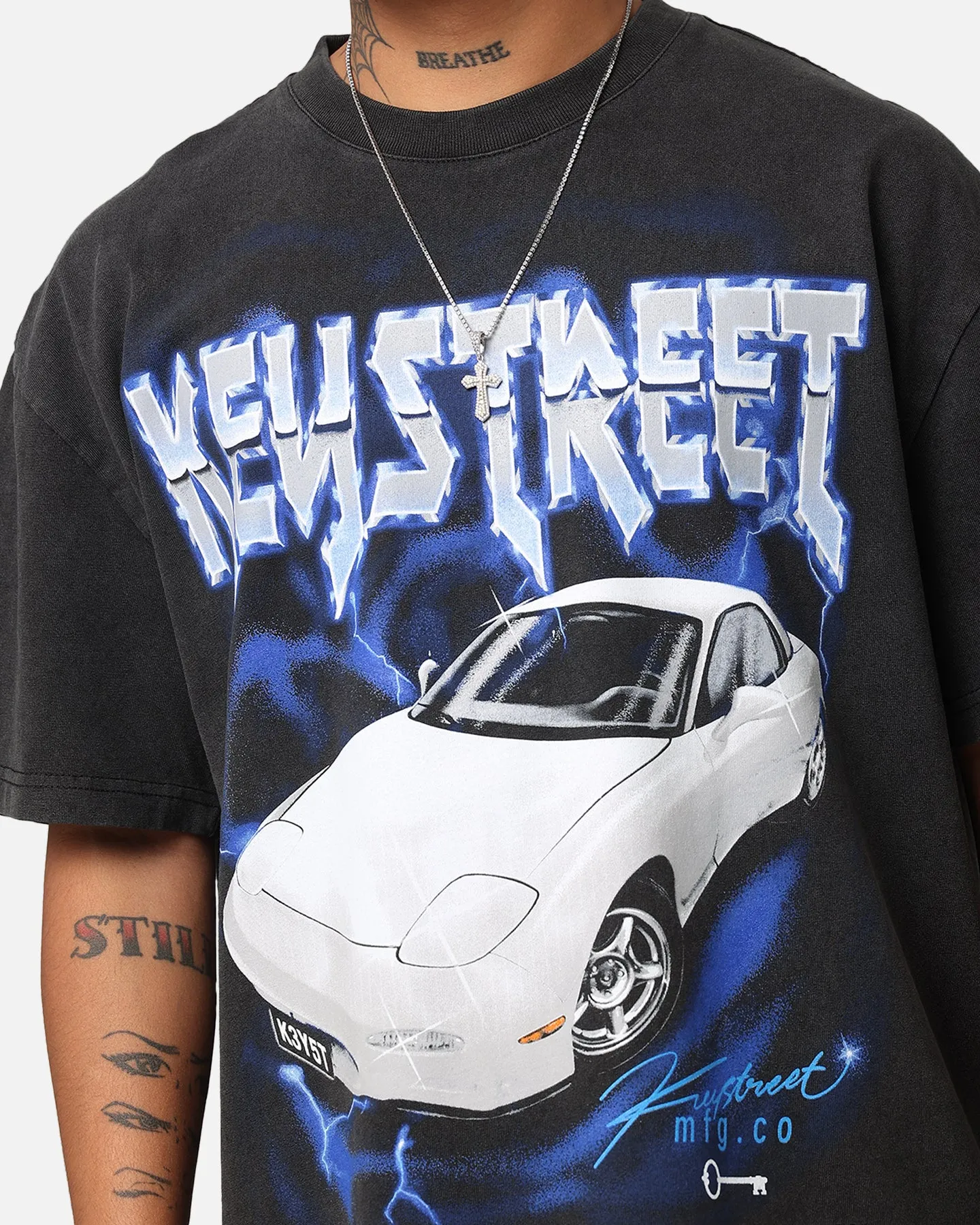 Key Street Heavy Rotation Heavy T-Shirt Vintage Black