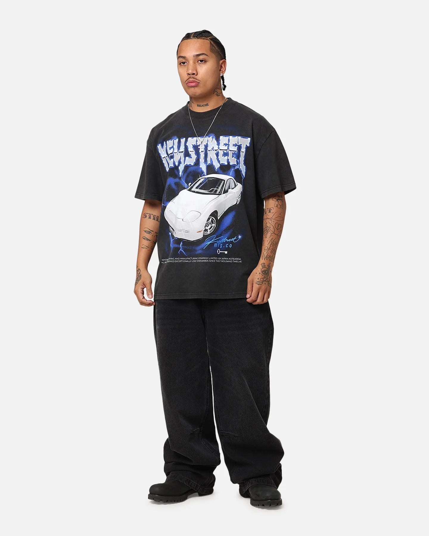 Key Street Heavy Rotation Heavy T-Shirt Vintage Black
