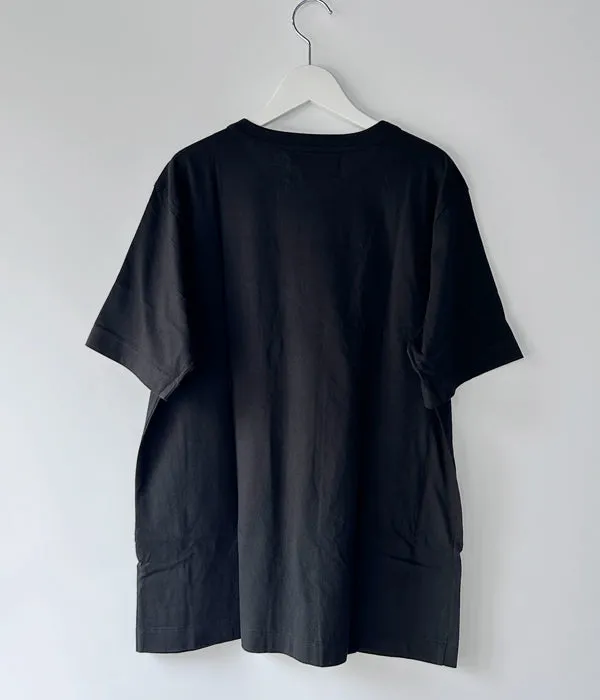 MHL./PRINTED COTTON JERSEY SS (BLACK)