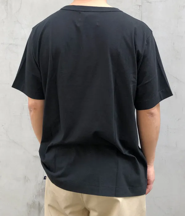 MHL./PRINTED COTTON JERSEY SS (BLACK)