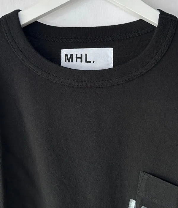 MHL./PRINTED COTTON JERSEY SS (BLACK)