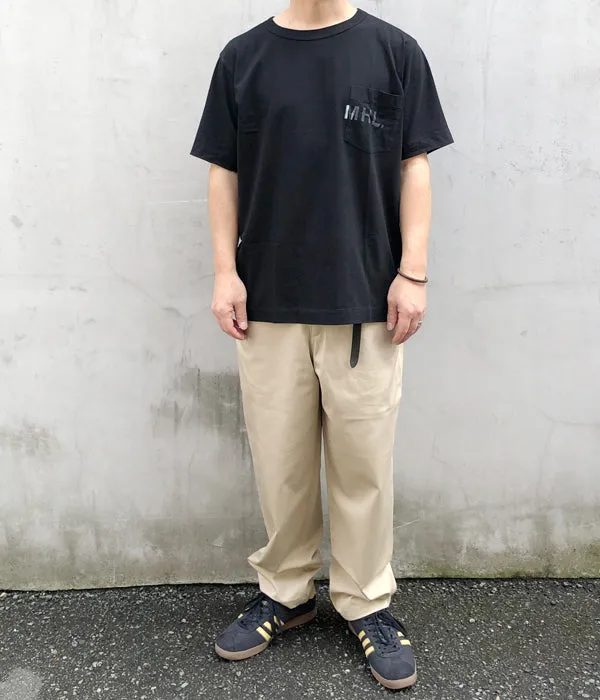 MHL./PRINTED COTTON JERSEY SS (BLACK)