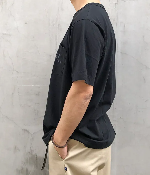 MHL./PRINTED COTTON JERSEY SS (BLACK)