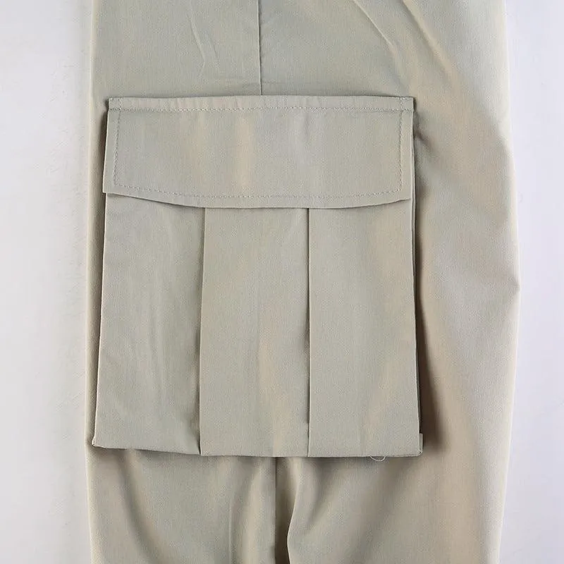 Personalized Side Pocket Low Rise Cargo Pants