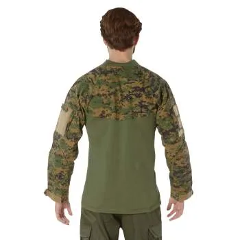 Rothco NYCO FR Fire Retardant Combat Shirt / Woodland Digital Camo