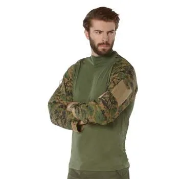 Rothco NYCO FR Fire Retardant Combat Shirt / Woodland Digital Camo