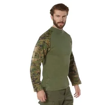 Rothco NYCO FR Fire Retardant Combat Shirt / Woodland Digital Camo