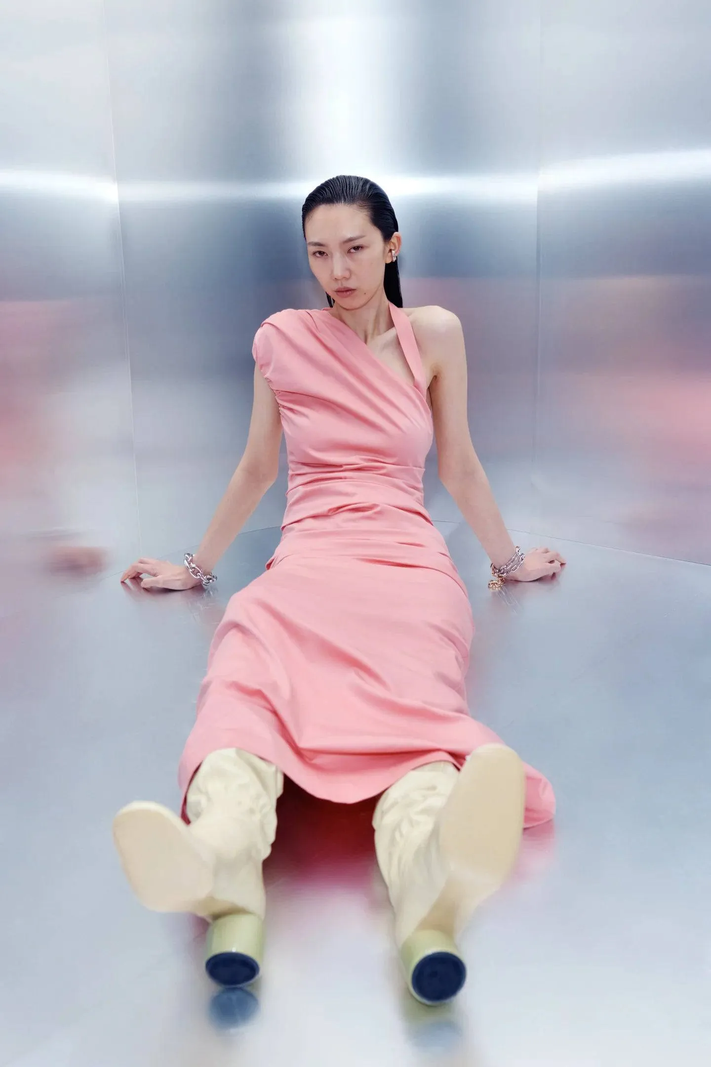 Sir The Label - Giacomo Gathered Gown in Pink