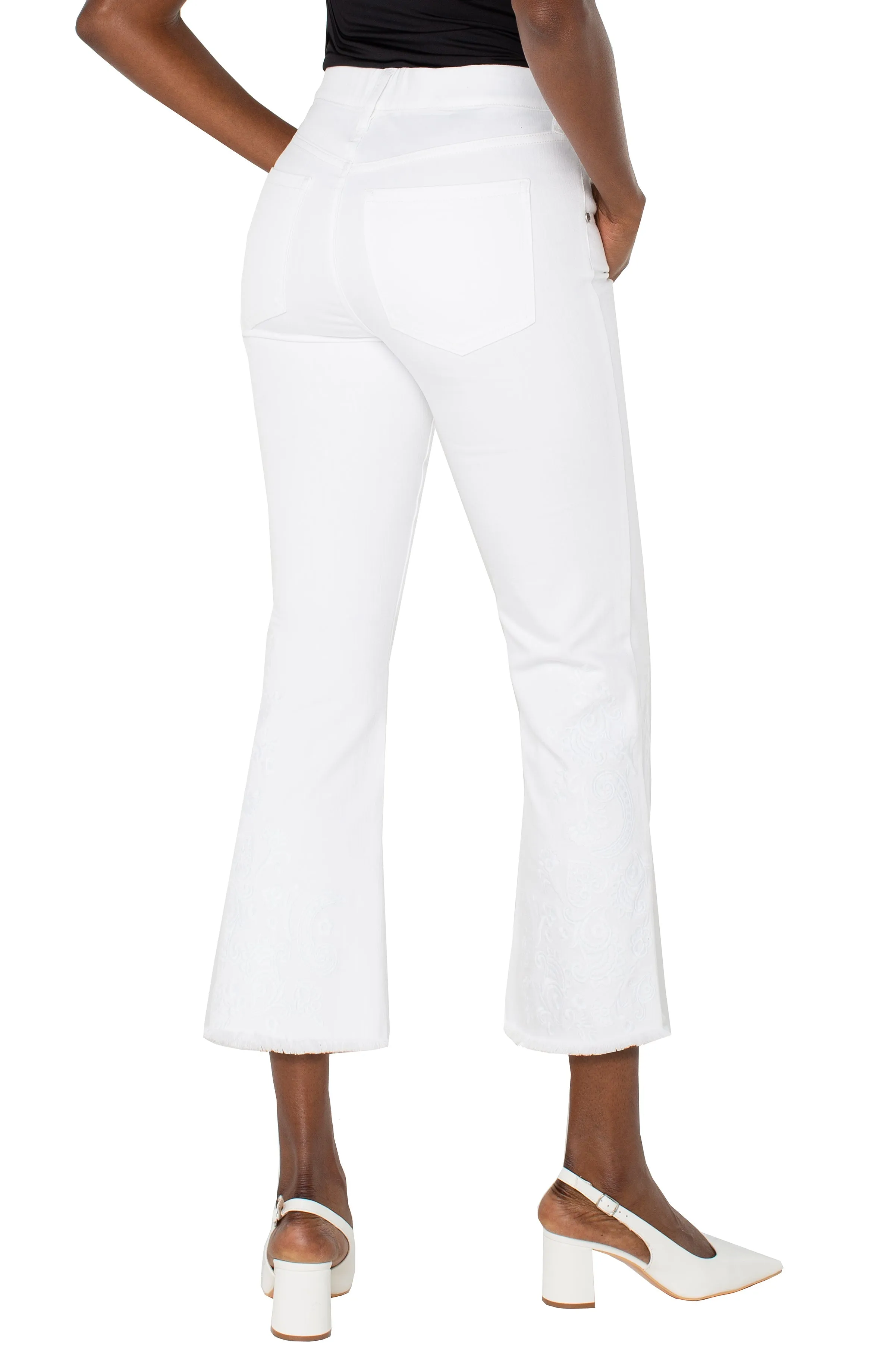 The Gia Glider® Crop Flare with Fray Hem